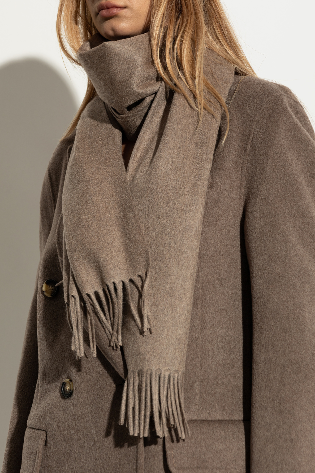 Brown Cashmere shawl 'Baci' Max Mara - Vitkac Australia
